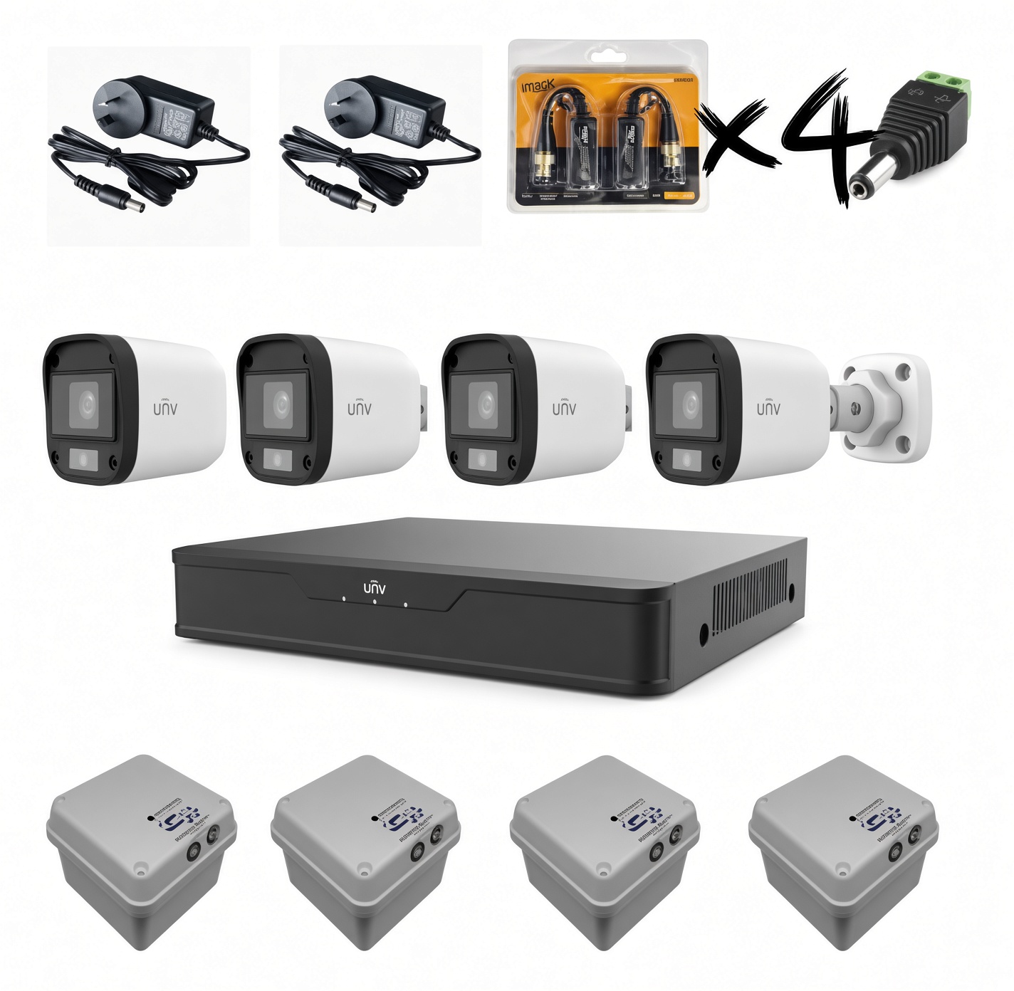 Kit Uniview 4 cámaras