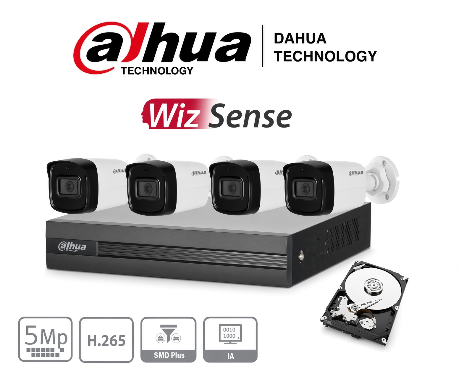 Kit Dahua WizSense 5MP